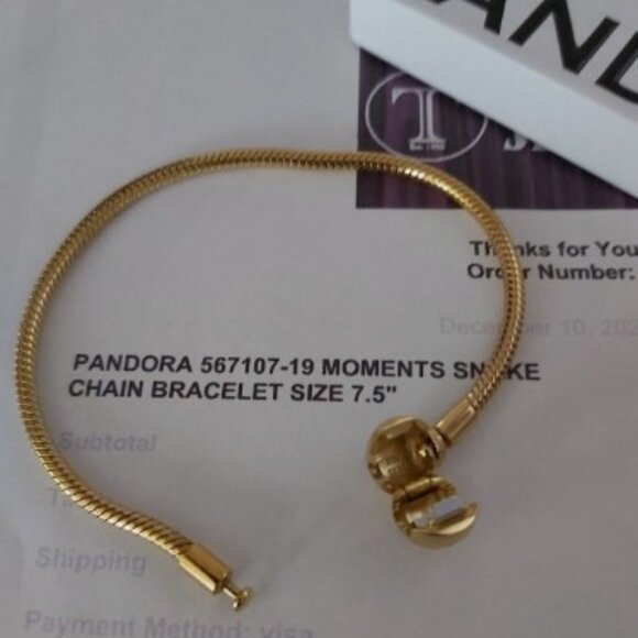 Authentic Pandora Moments Authentic SHINE™ Bracelet 567107-19 (19cm/7.5 inches) - Picture 5 of 16